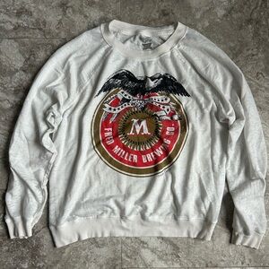 Recycled Karma Fred Miller Brewing Co. Vintage Oversized Sweatshirt Medium